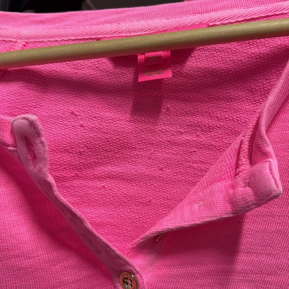 💕 Lilly Pulitzer Roxie Pink Lesson Long Sleeve Sweatshirt 💕 - Picture 8 of 10